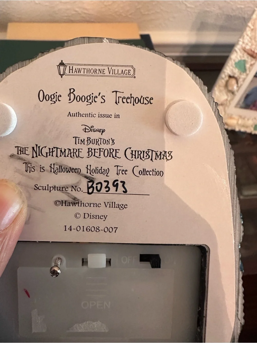 Disney HAWTHORNE VILLAGE TREEHOUSE NIGHTMARE BEFORE CHRISTMAS Halloween